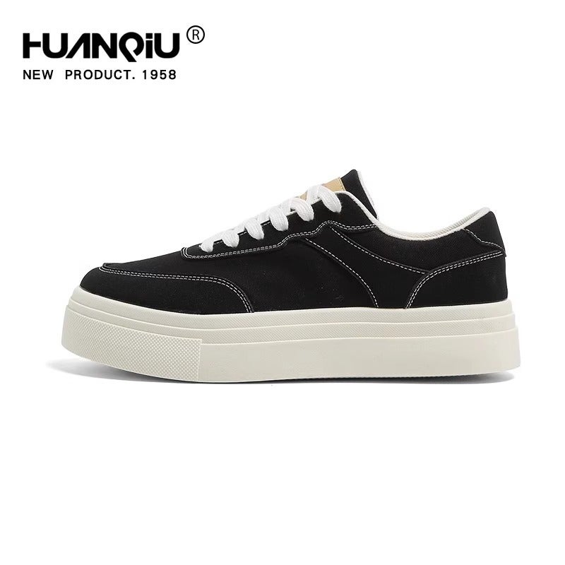 Global High-value Classic Black Handsome Trendy Sneakers 2025 Spring New Thick-soled Height-increasing All-match Height-increasing Shoes - Image 5