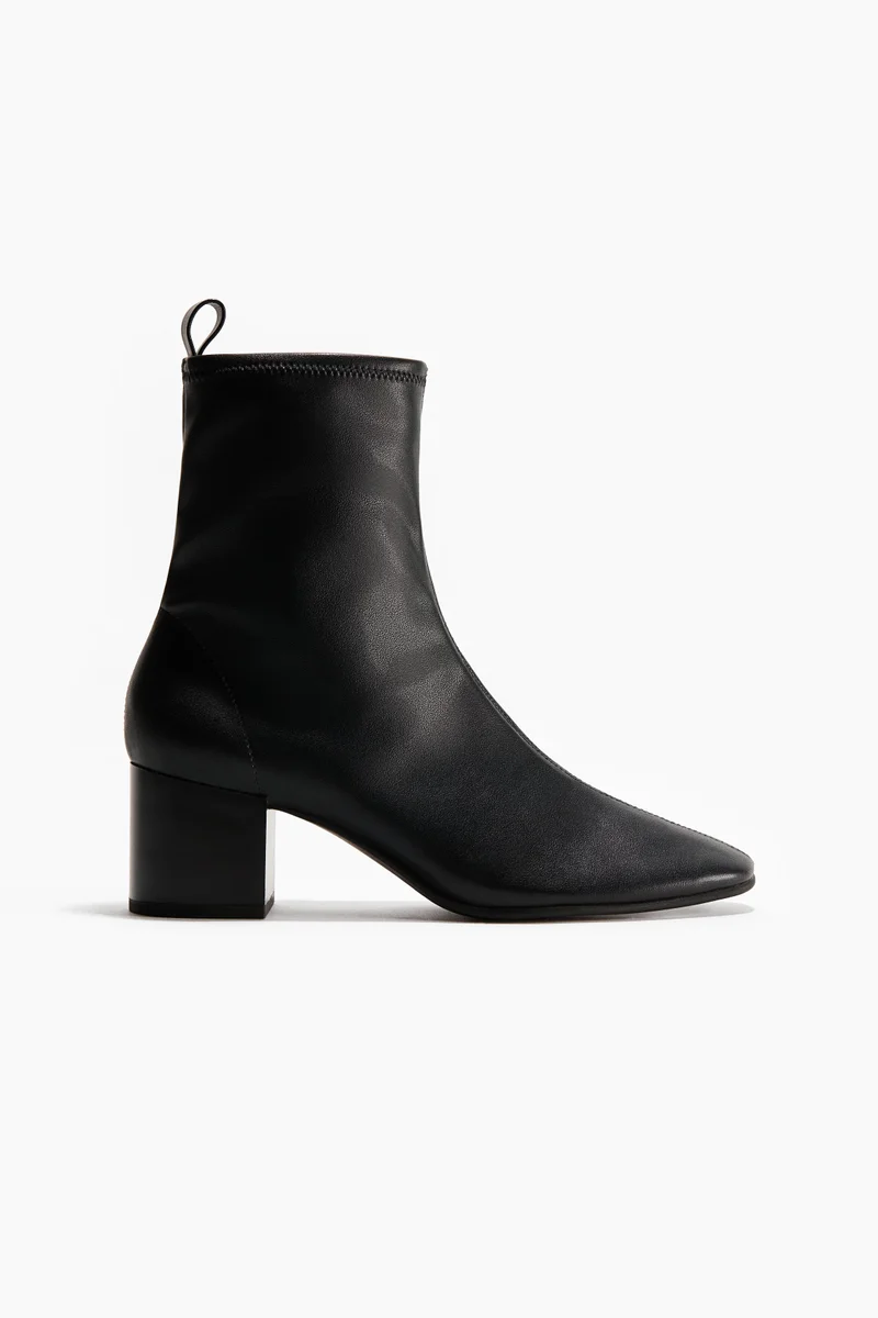 Heeled sock boots