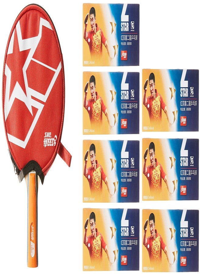 DHS TT BAT A1003 DHS WITH TT BALL DHS 40MM 2 STAR ORANGE (70 Pcs Box) - Image 3