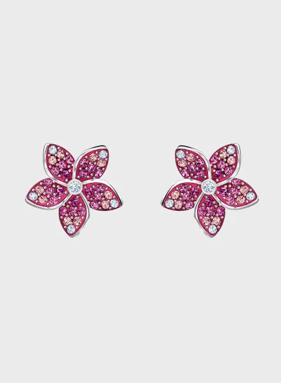 SWAROVSKI Tropical Flower Stud Earrings