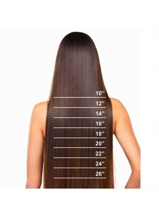 Valiilo - Medium Brown Human Hair Extensions Clip on 70g 7 Pieces Silky Straight Weft Remy Hair - Image 1