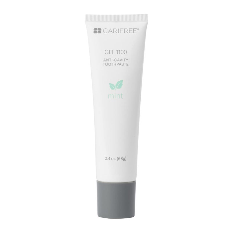 CariFree Gel 1100 Mint AntiCavity Fluoride Toothpaste with Nano Hydroxyapatite Cavity Prevention and Enamel Protection Dentist Recommended for Kids and Adults 240 oz