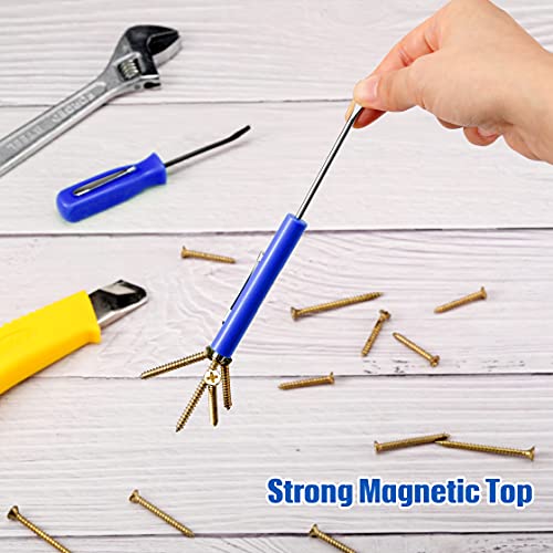 Zhehao 4 Pieces Pocket Screwdriver with Magnet Mini Slotted Head Magnetic Pocket Screwdriver with Mini Pry Bar Set Clips for Home Office Car Repair Tools Mechanics Electricians Technicians - Image 5