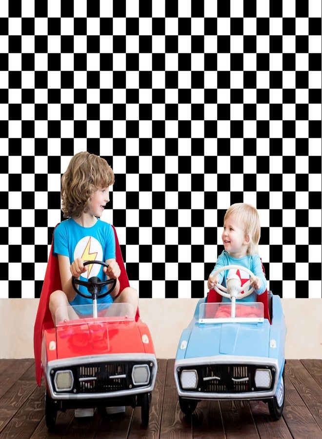 Oigco 4 Pack Racing Car Tablecloth - Race Car Birthday Party Decorations Racetrack Rectangular Tablecloth - Checkered Table Cover for Two Fast Birthday Decor, 54 x 108 Inch - Image 4