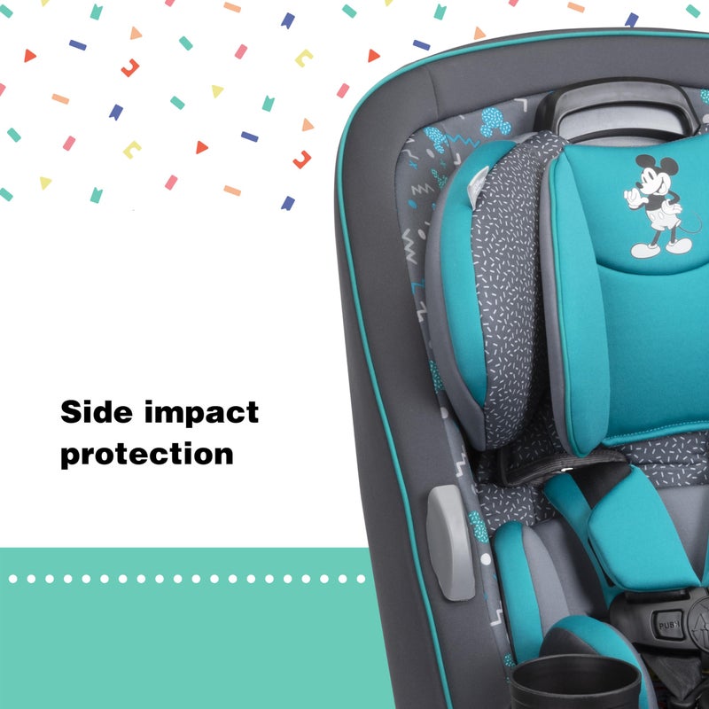 Disney Grow and Go Convertible Car Seat, Rear Facing 5-40 pounds, Forward Facing 30-65 pounds, Booster 40-100 lbs, Convert from Infant to Toddler, Mickey Sprinkle - Image 5