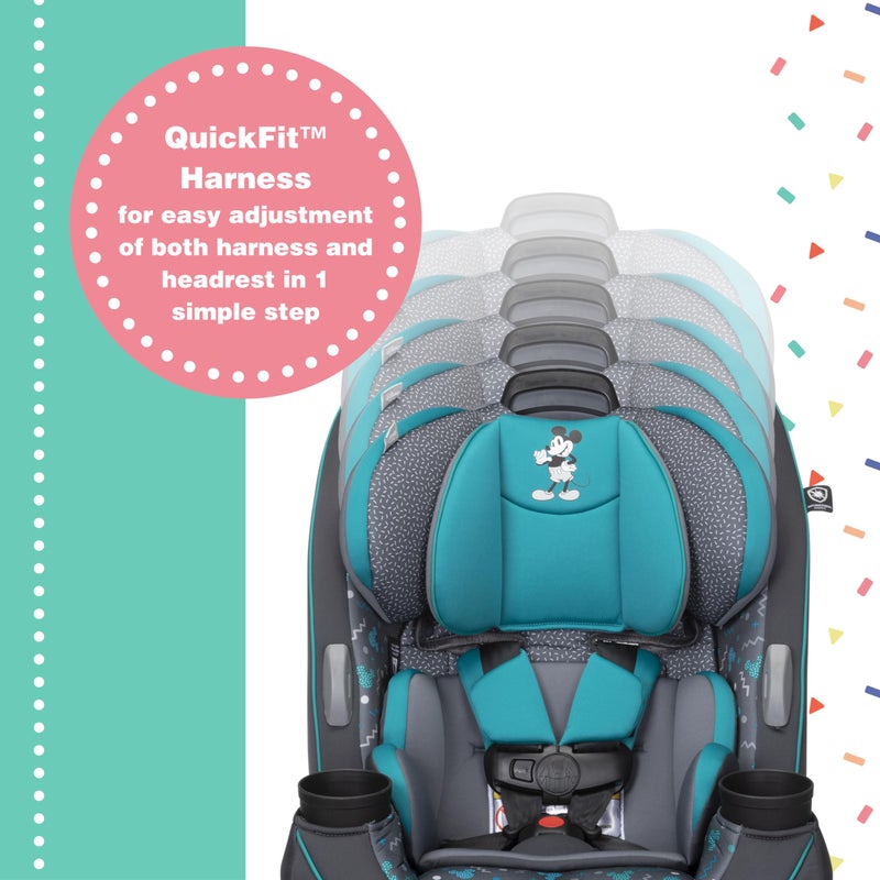 Disney Grow and Go Convertible Car Seat, Rear Facing 5-40 pounds, Forward Facing 30-65 pounds, Booster 40-100 lbs, Convert from Infant to Toddler, Mickey Sprinkle - Image 2