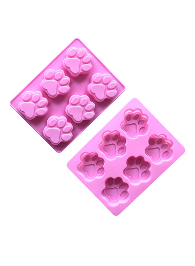 Sharpdo 6-Cavity Cat Paw Print Bakeware Mould Pink 18.5x14cm - Image 3
