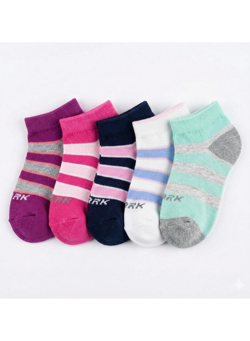 شارك باك يحتوي علي 5 قطع شراب سوكت قطن الوان بناتي - Image 1