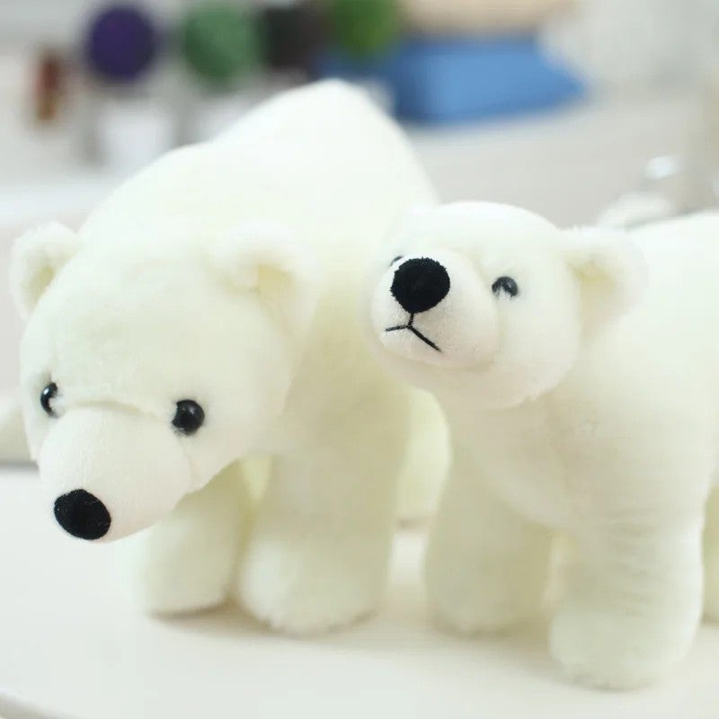 Y&D Cute Plush Stuffed Animal Toys - White Polar Bear Soft Cuddly Toy for Kids, Perfect Gift for Children - Image 3