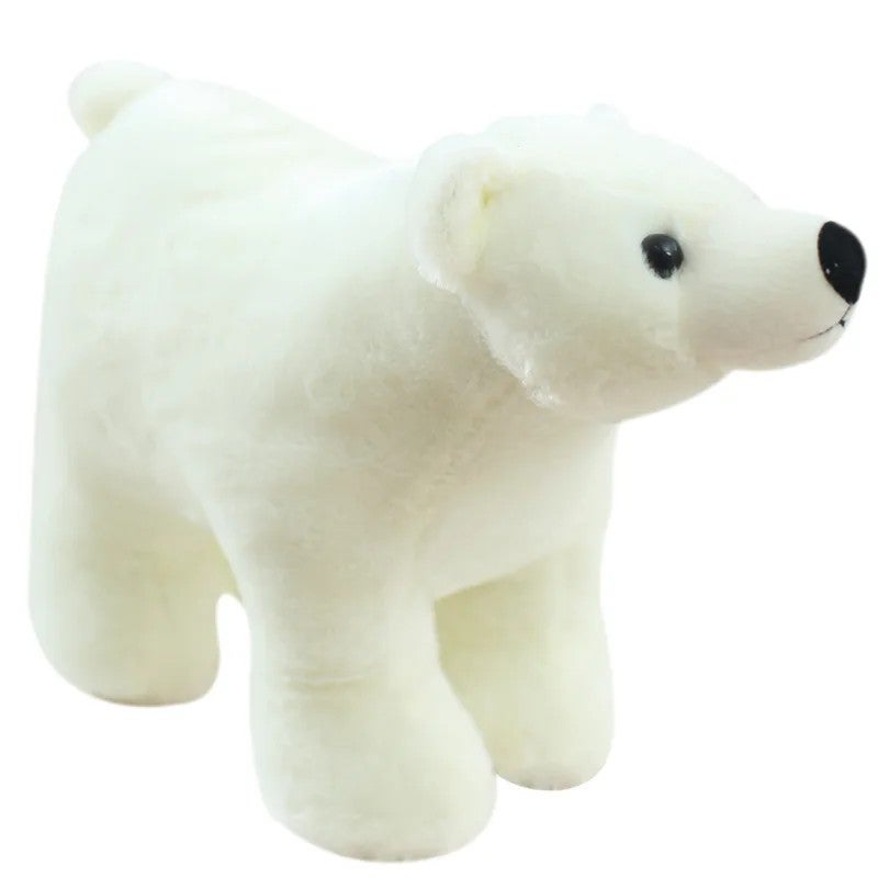 Y&D Cute Plush Stuffed Animal Toys - White Polar Bear Soft Cuddly Toy for Kids, Perfect Gift for Children - Image 1