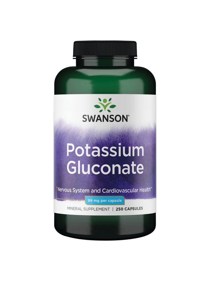 SWANSON Potassium (Gluconate) 99 Milligrams 250 Capsules - Image 2