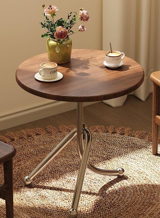 Generic Sofa Side Table, Minimalist Modern End Table, Coffee Table with Spherical Base, Sophisticated Accent Table for Home, Office, Apartment, Cafe  - Image 1