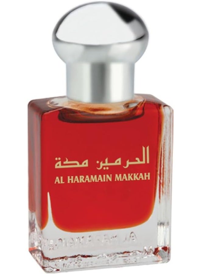الحرمين عطر الحرمين مكة 15 مل زيت عطري نقي خالٍ من الكحول | عطر فاخر للجنسين بنفحات زهرية شرقية - Image 2