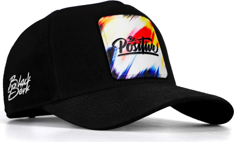 Black Börk V1 Baseball Positive - 1 Unisex Black Hat with Code Logo (Cap)