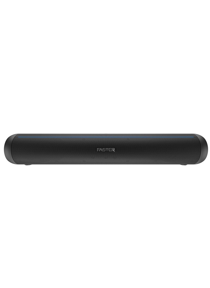 Faster NEXON Z30 Portable 30W Bluetooth Speaker - Wireless Speaker for PC, Laptop, TV, Smartphone & Tablet - Mini Home Theater with Surround Sound - USB/Aux/TF Card Support, Plug & Play - Deep Rich Powerful Sound (Dark Grey)  - Image 1