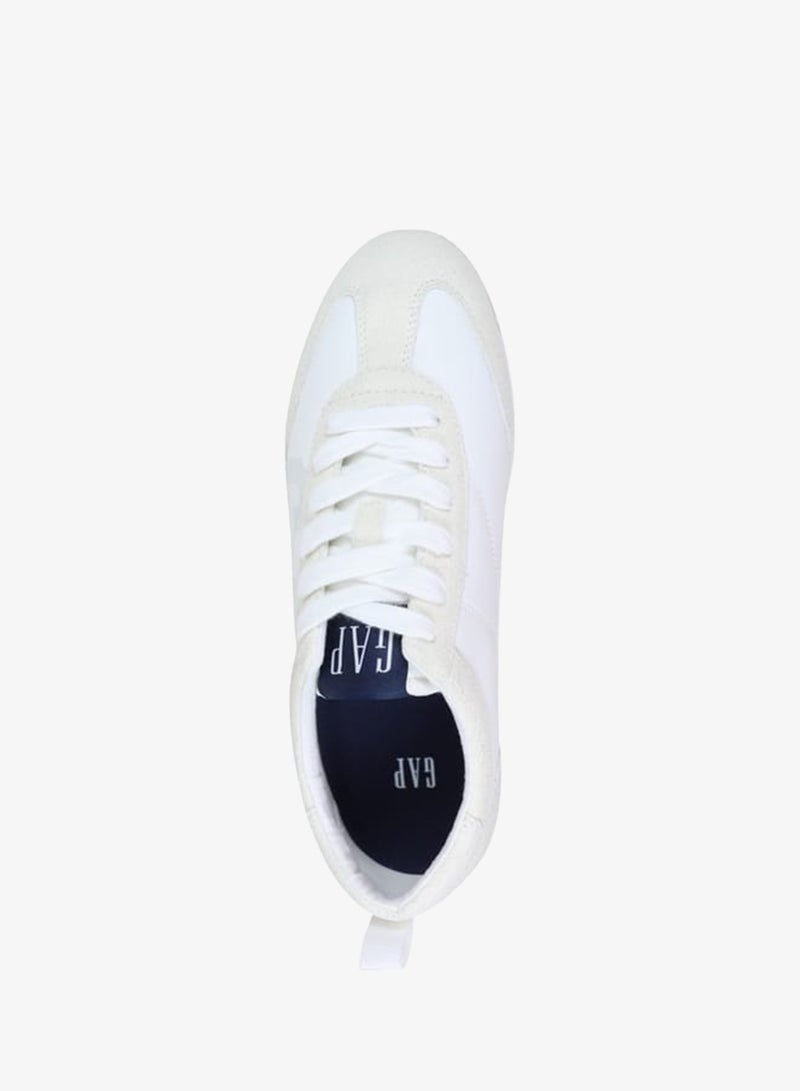 GAP Women's Panelled Sneakers with Lace-Up Closure - MIAMI - Image 4