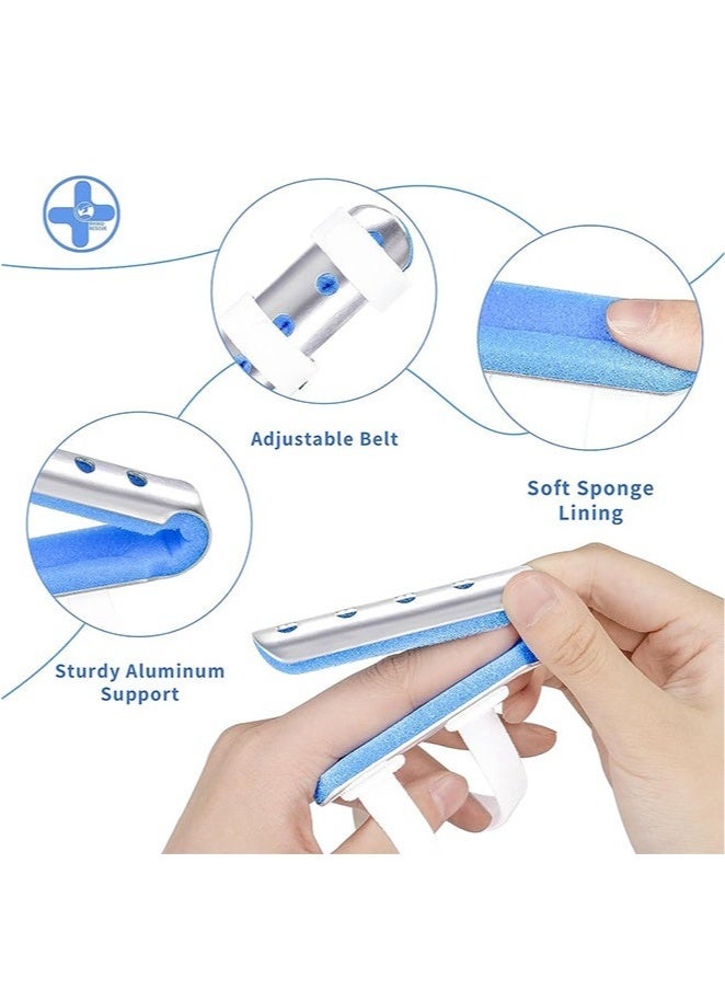 3-Piece Finger Splint, Metal Finger Support Brace for Broken Fingers Straightening Arthritis (3 Size) - Image 4
