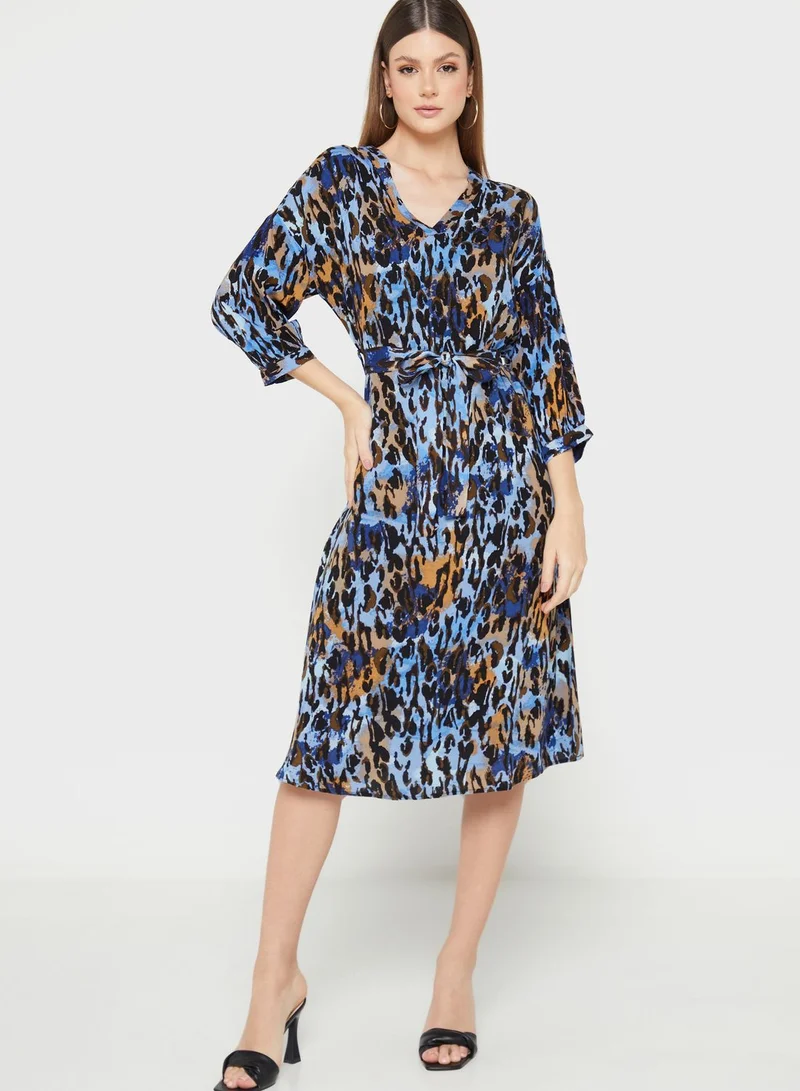 VERO MODA V-Neck Printed Dress