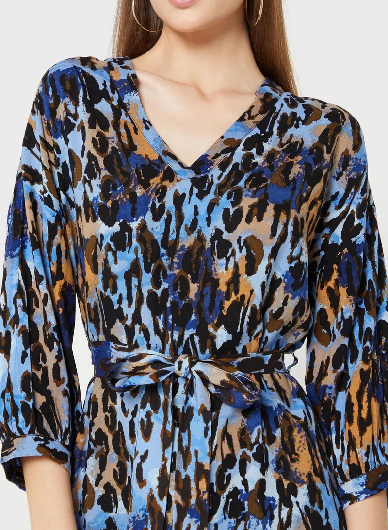 VERO MODA V-Neck Printed Dress