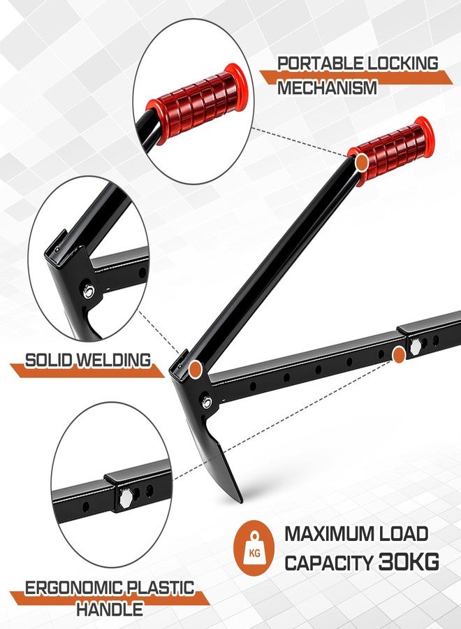 Lothee 2 Pack Brick Tongs Adjustable Heavy Duty Bricks Lifting Tools with Plastic Handle Paver Tools, Carry 6 to 10 Bricks - Image 3