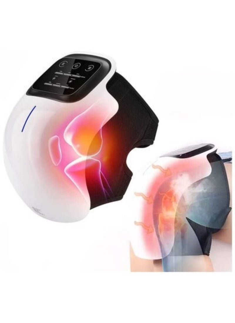 ELTRAZONE Cordless Knee Massager, FDA Registered, Infrared Heat and Vibration Knee Pain Relief for Swelling Stiff Joints, Stretched Ligament and Muscles Injuries, Upgraded with Long Knee Straps  - Image 1