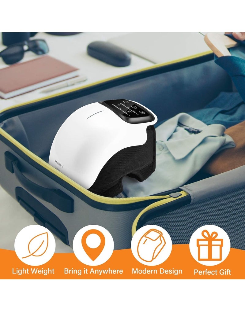 ELTRAZONE Cordless Knee Massager, FDA Registered, Infrared Heat and Vibration Knee Pain Relief for Swelling Stiff Joints, Stretched Ligament and Muscles Injuries, Upgraded with Long Knee Straps  - Image 5