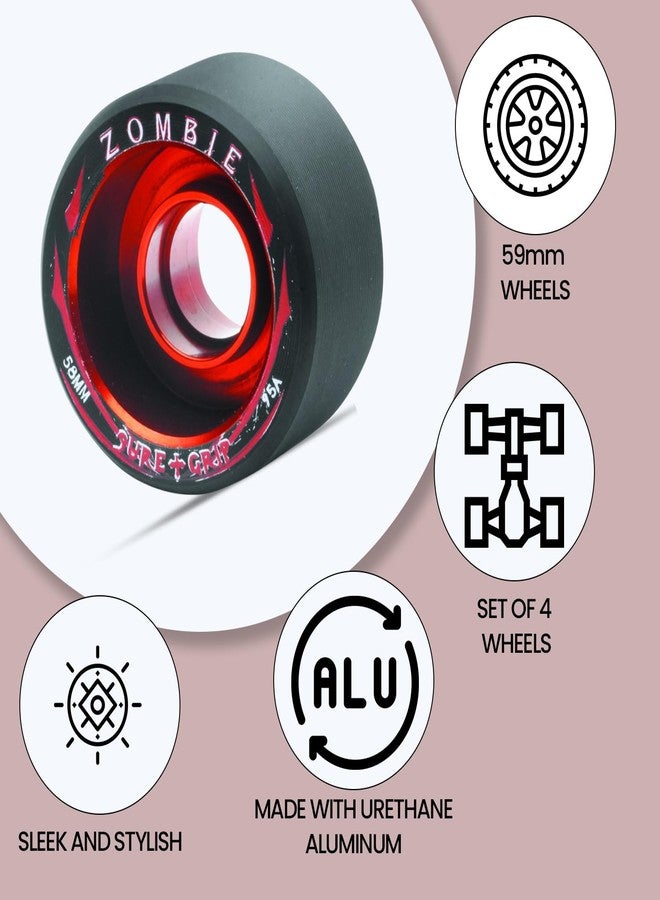 Sure-Grip Zombie Roller Skate Wheels, Set of 4 - Image 2