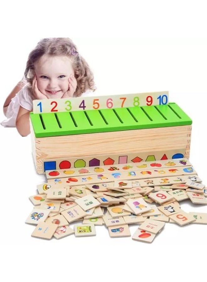 Wooden-Mathematical Knowledge Classification Toy Box - Image 4
