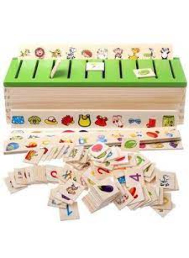 Wooden-Mathematical Knowledge Classification Toy Box - Image 2