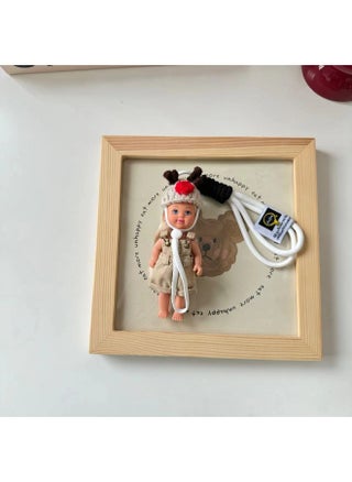 Milk Tea Suspender Pants Doll Pendant