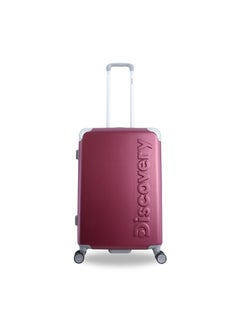 Discovery Discovery Focus ABS Hardside Checked Travel Luggage, Durable Lightweight 4 Double Wheel Expandable Trolley Bag, Extra Secure Combination Lock, 24" Suitcase, Check-In Medium Trolley - Purple.  - Image 1