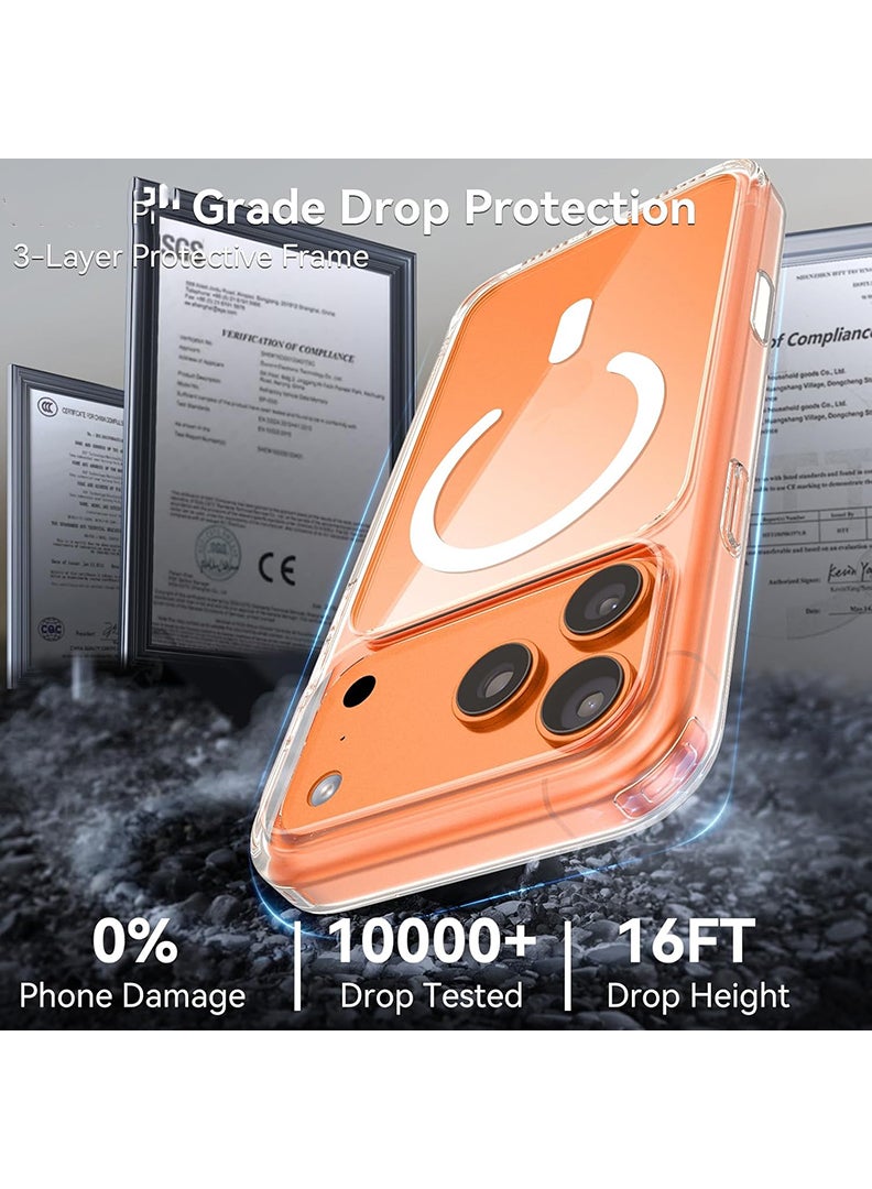 Theodor Magnetic Case for Apple iPhone 17 Pro Compatible with MagSafe Wireless Charging, Shockproof Phone Bumper Cover - Need Coffee - Image 5