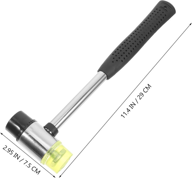 Rubber Mallet Hammer 30mm Non-slip Hand Tool for Tile Flooring Installation Woodworking Craft Projects - Image 2