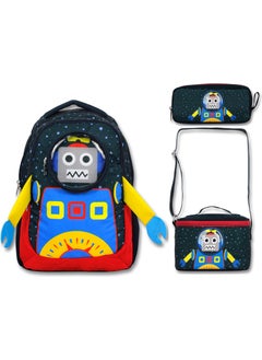 Famebag - Ümit Bag Licensed Robot School Backpack - Lunch and Pencil Bag Set  - Image 1