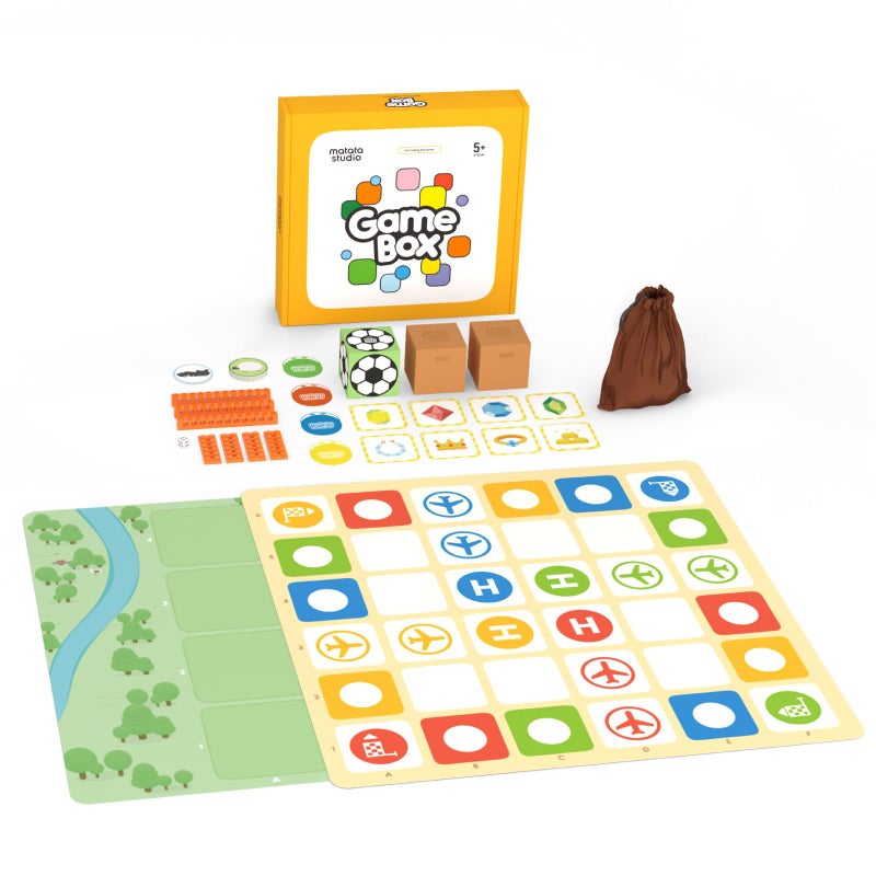 MatataStudio Game Box with 5 Programming Board Games for Coding Set Pro Set Education Addon with Rich Learning Materials for Kids Aged 410 - Image 2
