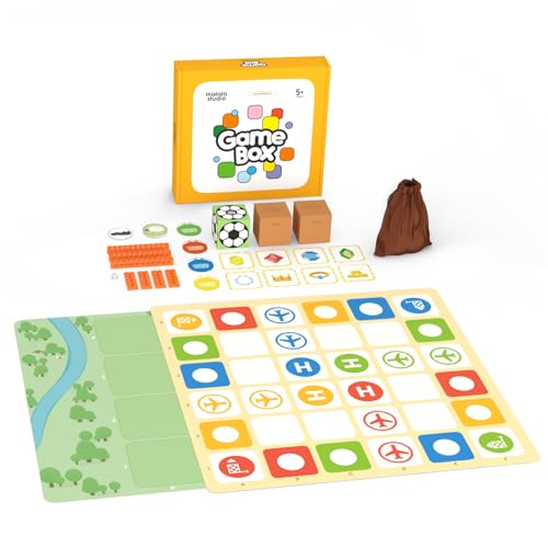 MatataStudio Game Box with 5 Programming Board Games for Coding Set Pro Set Education Addon with Rich Learning Materials for Kids Aged 410 - Image 1
