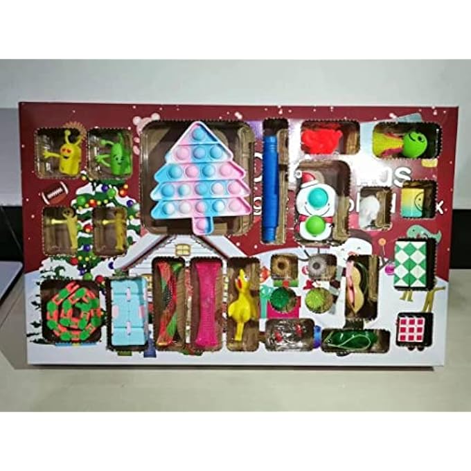 N.C NC Decompression toy set vent decompression children's toys anxiety relief cube bean noodles Rainbow Ball - Image 4