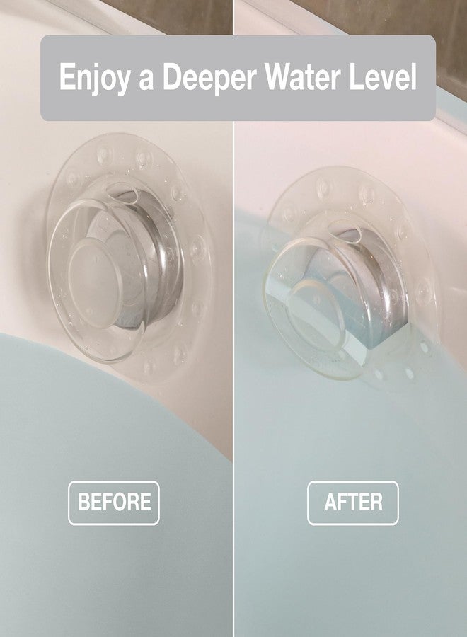 دانكو غطاء تصريف حوض الاستحمام للحمامات الكبيرة، ومستلزمات الحمامات، والسبا، ومستلزمات الاستحمام، شفاف (12078) - Image 2