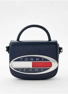 Tommy Hilfiger Plus Origin Plaque Denim Crossover Bag  - Image 1