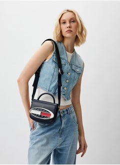Tommy Hilfiger Plus Origin Plaque Denim Crossover Bag  - Image 4