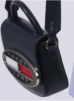 Tommy Hilfiger Plus Origin Plaque Denim Crossover Bag  - Image 2