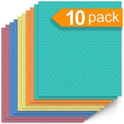 Shopfleet Wet n Wipe Multipurpose Sponge Wipe 10 Pcs Pack Multicolor - Image 1