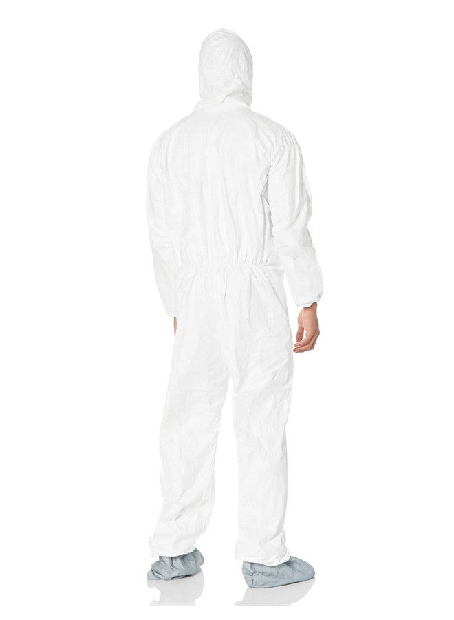 Dupont DuPont unisex-adult TY122S-XL-EACH Disposable Elastic Wrist, Bootie and Hood Tyvek Coverall Suit 1414, X-Large, White  - Image 2