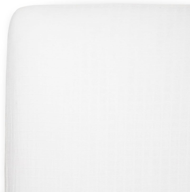 Little Unicorn Organic Cotton Muslin Crib Sheets - White - Image 1