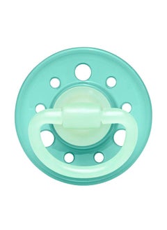 nip Cherry Glow The Dark Round Latex Soother, Narrower Round Teat Cherry Shape, Nursing Friendly, Size 1, From 0 Months, Latex, Rose And Green, Pack Of 2  - Image 3