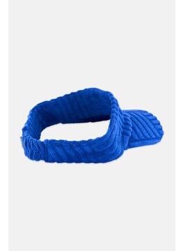 ESPRIT Women Textured Visor Cap, Blue  - Image 2