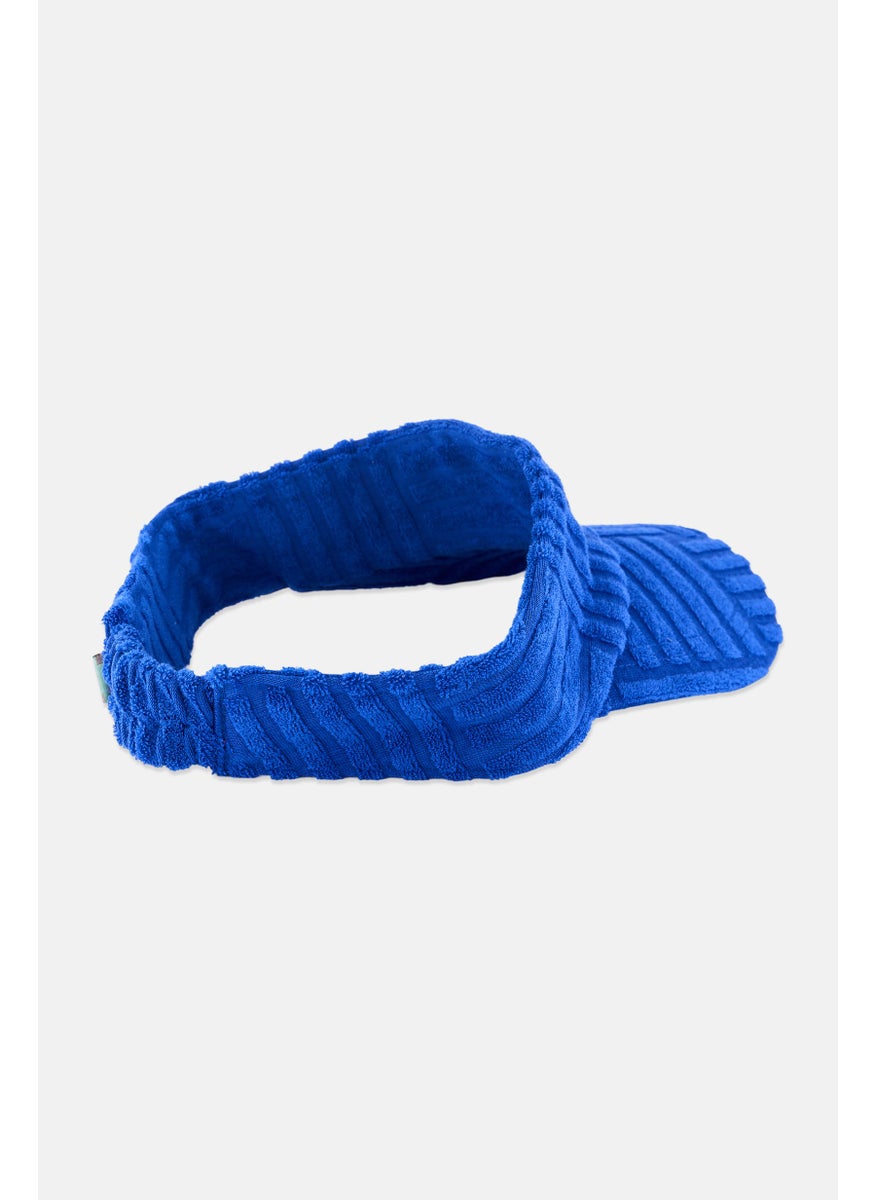 ESPRIT Women Textured Visor Cap, Blue  - Image 2