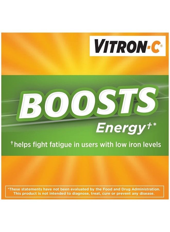 Vitron-C - Iron Supplement, Once Daily, High Potency Iron Plus Vitamin C, Dye Free Tablets, 60 Count - Image 1