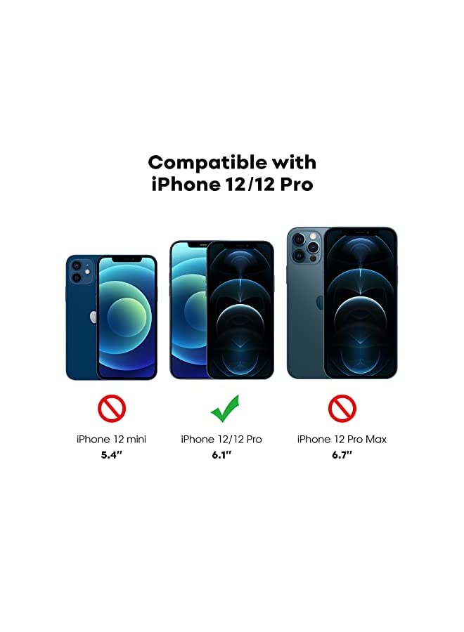 Jetech Full Coverage Screen Protector for iPhone 12/12 Pro 6.1-Inch, Tempered Glass Film with Easy Installation Tool, Case-Friendly, HD Clear, 3-Pack - Image 3