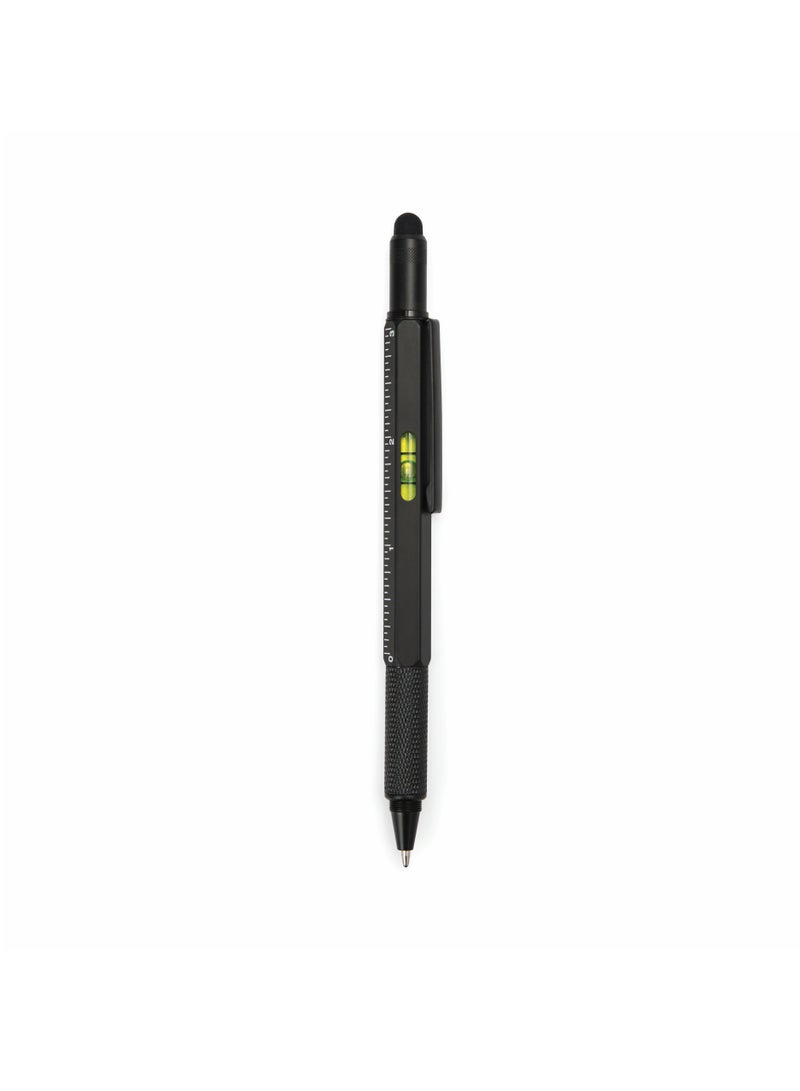 GENTLEMEN'S HARDWARE Black Multifunction Pen With Level - Image 4